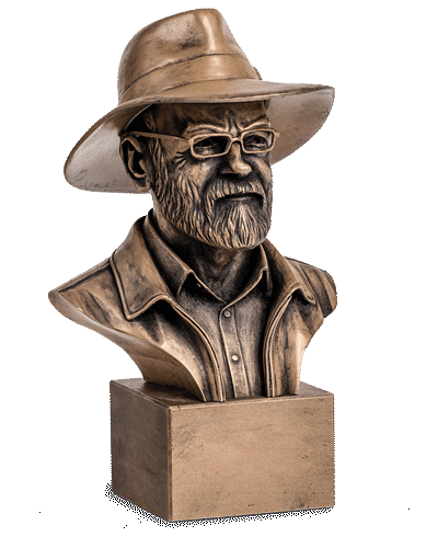 Terry Pratchett Memorial Bust
